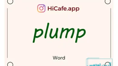 Meaning and usage of plump word