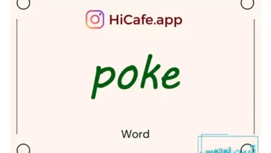 Meaning and usage of poke word