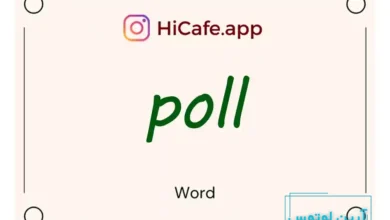 Meaning and usage of poll word