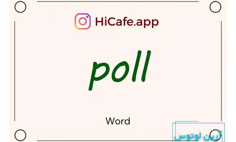 Meaning and usage of poll word