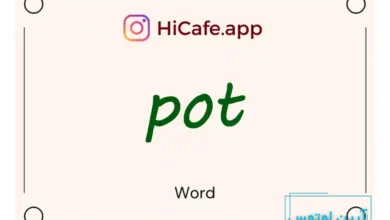 Meaning and usage of pot word
