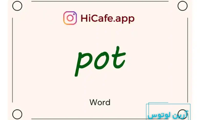 Meaning and usage of pot word