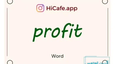 Meaning and usage of profit word