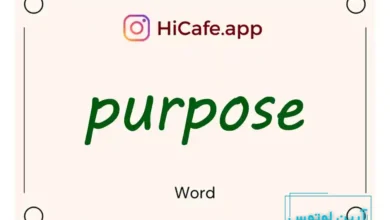 Meaning and usage of purpose word