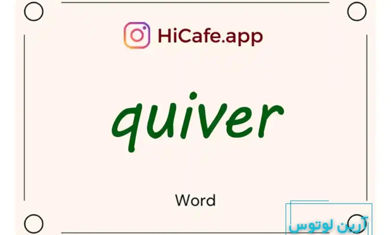 Meaning and usage of quiver word