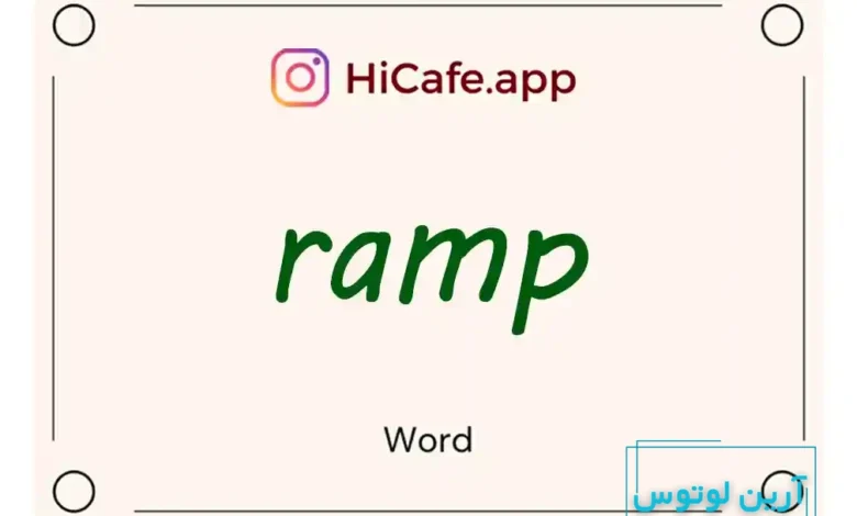 Meaning and usage of ramp word