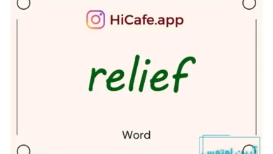 Meaning and usage of relief word
