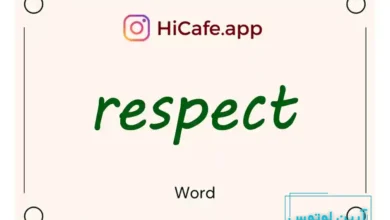 Meaning and usage of respect word