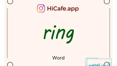 Meaning and usage of ring word