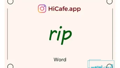Meaning and usage of rip word