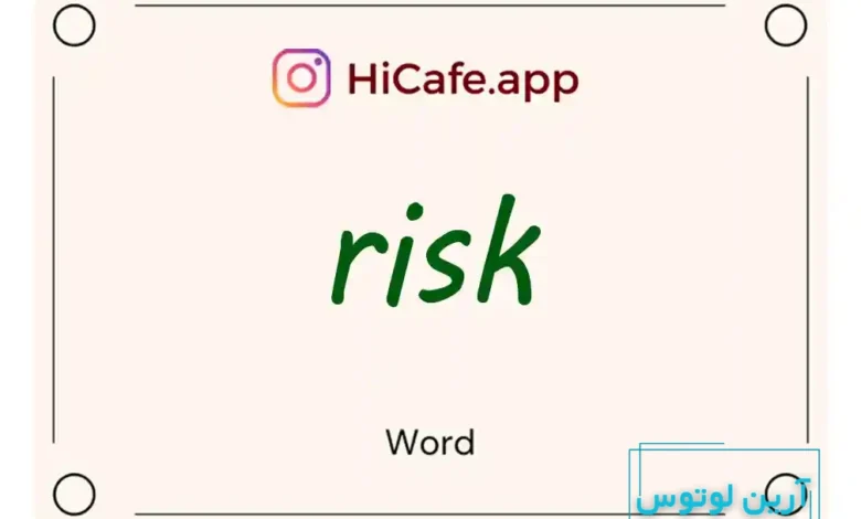 Meaning and usage of risk word