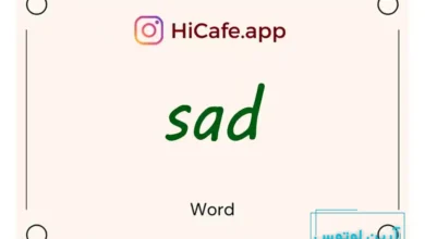 Meaning and usage of sad word