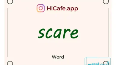 Meaning and usage of scare word