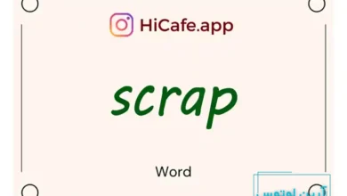 Meaning and usage of scrap word