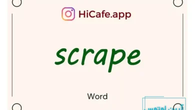 Meaning and usage of scrape word