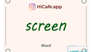 Meaning and usage of screen word