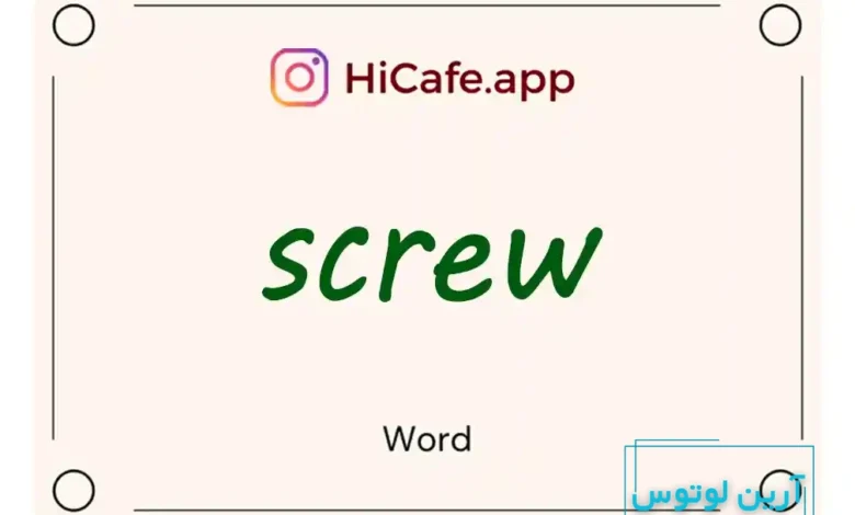 Meaning and usage of screw word