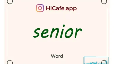 Meaning and usage of senior word