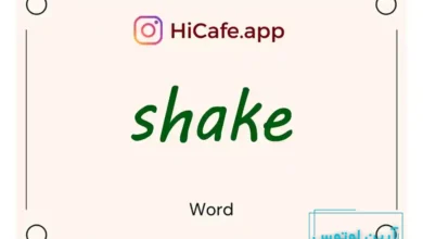 Meaning and usage of shake word