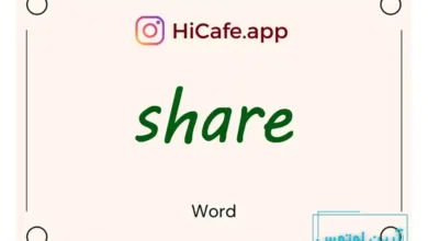 Meaning and usage of share word