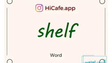 Meaning and usage of shelf word