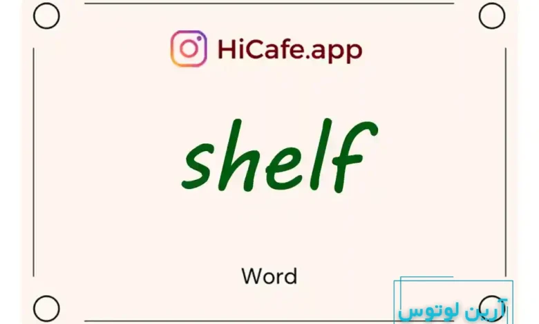 Meaning and usage of shelf word