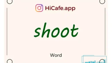 Meaning and usage of shoot word