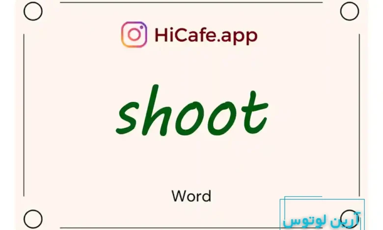 Meaning and usage of shoot word