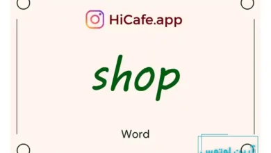 Meaning and usage of shop word