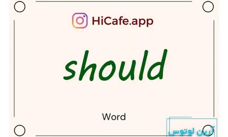 Meaning and usage of should word