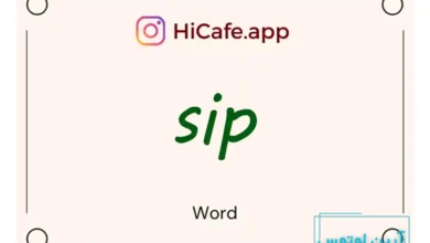 Meaning and usage of sip word