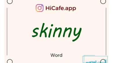 Meaning and usage of skinny word