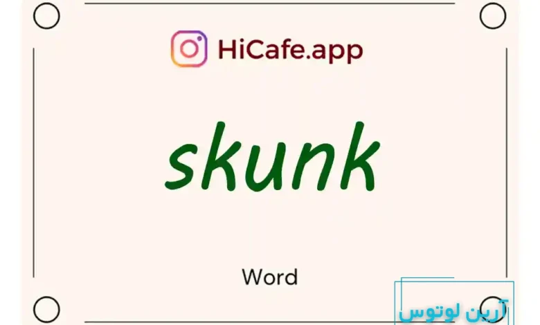 Meaning and usage of skunk word