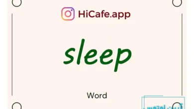 Meaning and usage of sleep word