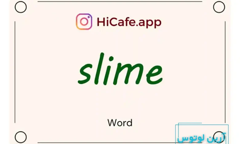 Meaning and usage of slime word