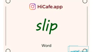 Meaning and usage of slip word