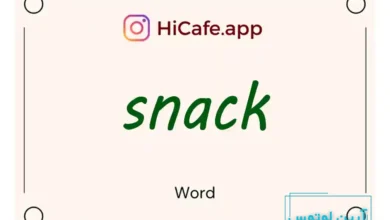 Meaning and usage of snack word