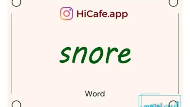 Meaning and usage of snore word