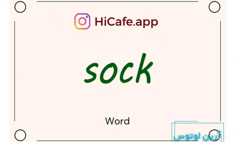 Meaning and usage of sock word