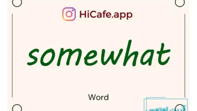 Meaning and usage of somewhat word