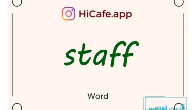 Meaning and usage of staff word