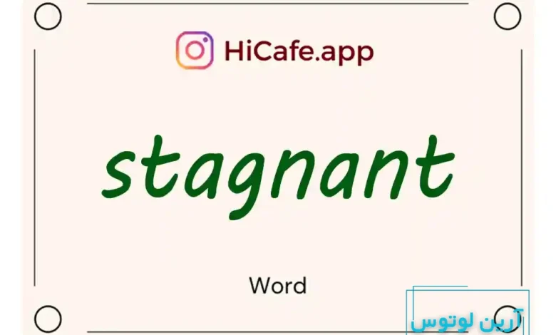 Meaning and usage of stagnant word