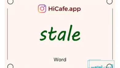 Meaning and usage of stale word