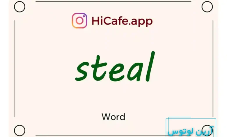 Meaning and usage of steal word