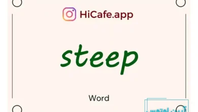Meaning and usage of steep word