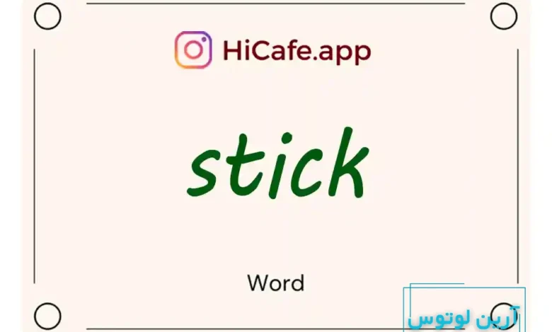 Meaning and usage of stick word