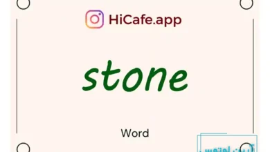 Meaning and usage of stone word