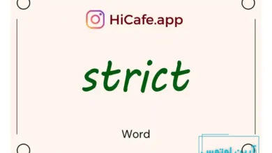 Meaning and usage of strict word