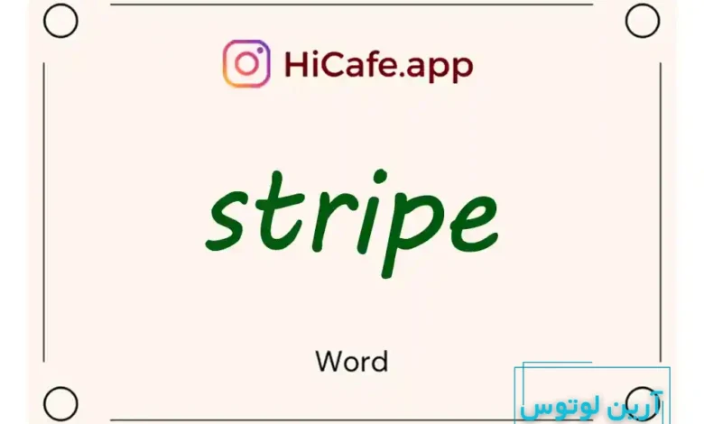 Meaning and usage of stripe word
