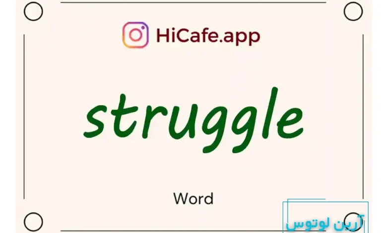 Meaning and usage of struggle word